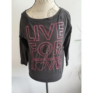 Juicy Couture Vintage live For Juicy Couture Love Long Sleeve Shirt Size Medium